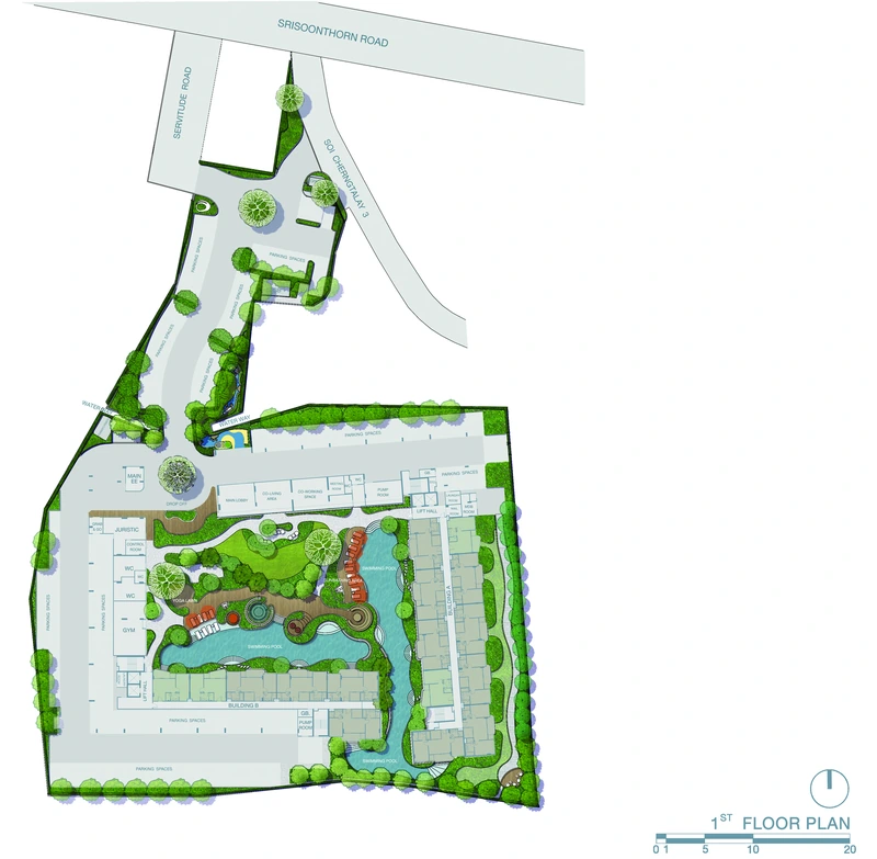 CANVAZ Palette Cherngtalay — master plan of the site off Soi Cherngtalay 3