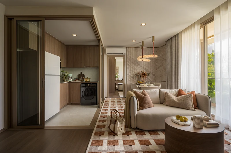 CANVAZ Palette Cherngtalay — kitchen with built-in appliances and washing machine