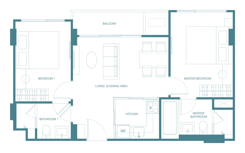 CANVAZ Palette Cherngtalay — floor plan 2Am-1(Pet)