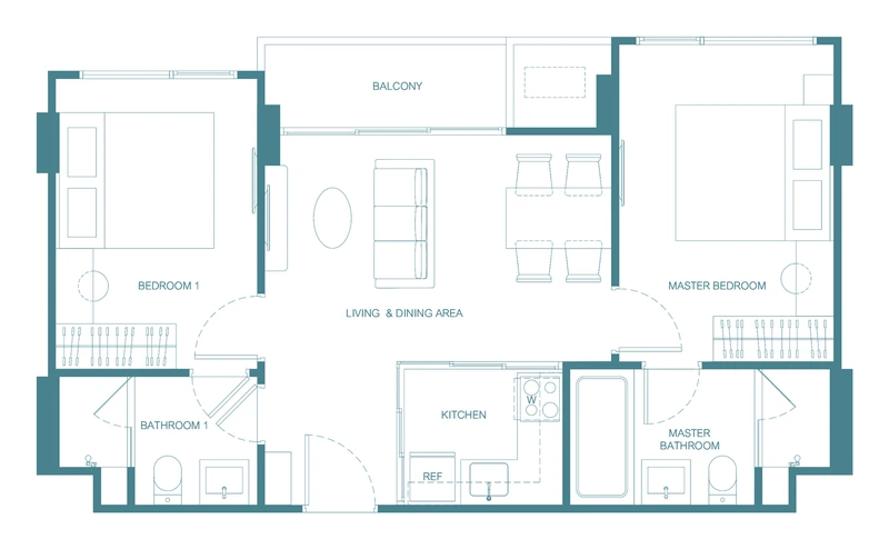 CANVAZ Palette Cherngtalay — floor plan 2Am
