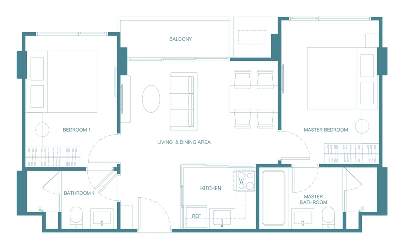 CANVAZ Palette Cherngtalay — floor plan 2Am(Pet)