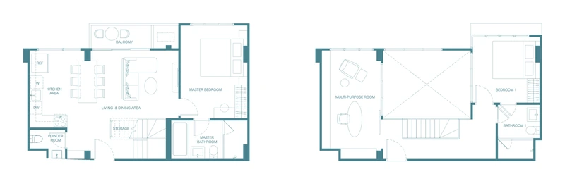 CANVAZ Palette Cherngtalay — floor plan 2Cm-2(Duplex), 102.25 m²